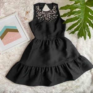 Kate Spade Pearl Embellished Mikado Dress